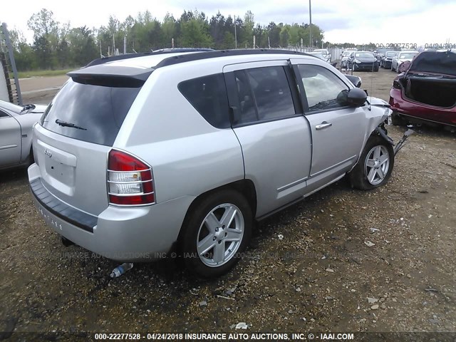 1J8FT47038D691679 - 2008 JEEP COMPASS SPORT GRAY photo 4