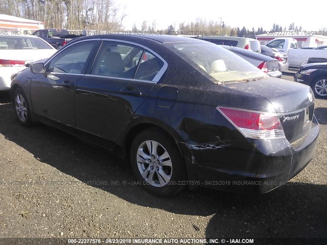 1HGCP26419A047464 - 2009 HONDA ACCORD LXP BLACK photo 3