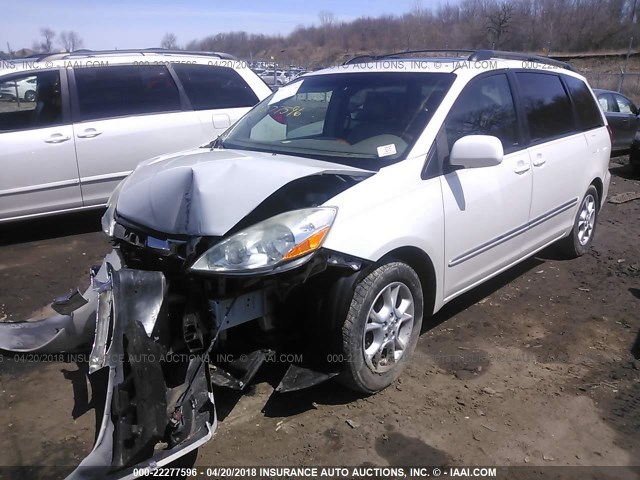 5TDZA22C66S492885 - 2006 TOYOTA SIENNA XLE/XLE LIMITED WHITE photo 2