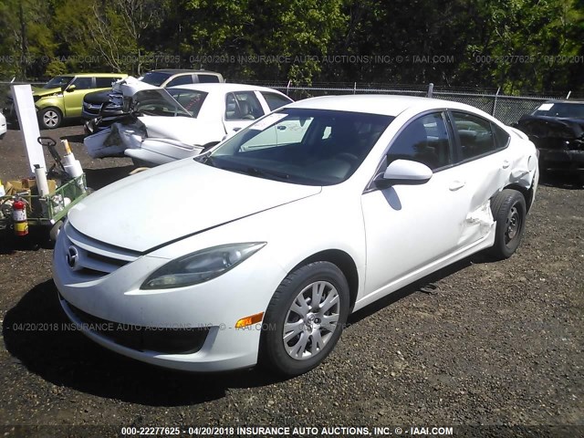 1YVHZ8BH5B5M18645 - 2011 MAZDA 6 I WHITE photo 2