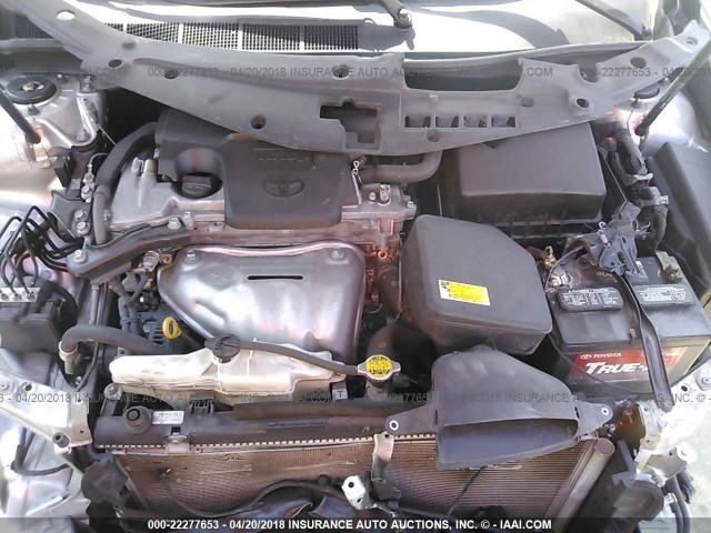 4T4BF1FK0CR220033 - 2012 TOYOTA CAMRY SE/LE/XLE SILVER photo 10