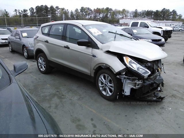 1FMCU0F72HUE13379 - 2017 FORD ESCAPE S TAN photo 1