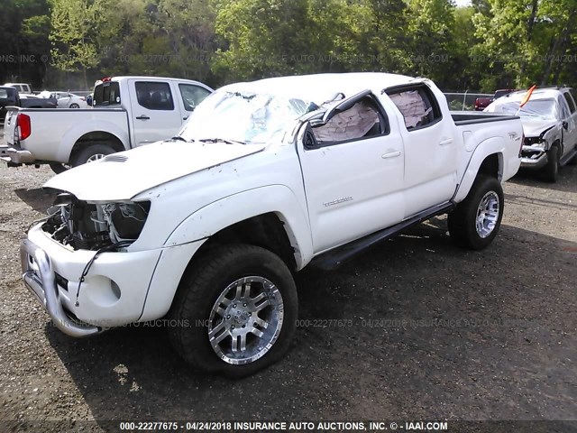 3TMJU62N99M072054 - 2009 TOYOTA TACOMA DOUBLE CAB PRERUNNER WHITE photo 2