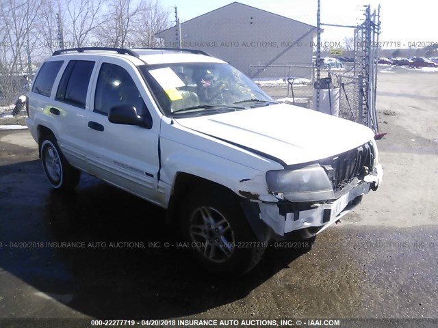 1J4GW48S14C200202 - 2004 JEEP GRAND CHEROKEE LAREDO/COLUMBIA/FREEDOM WHITE photo 1