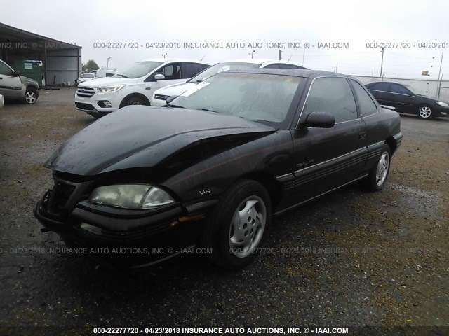 1G2NE15M1SM518708 - 1995 PONTIAC GRAND AM SE BLACK photo 2