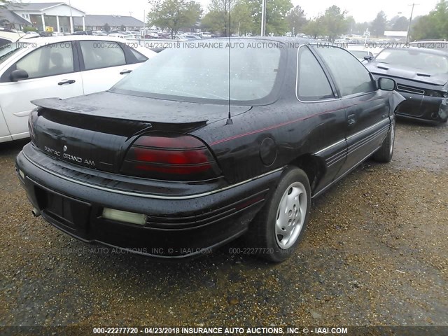 1G2NE15M1SM518708 - 1995 PONTIAC GRAND AM SE BLACK photo 4