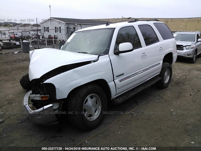 1GKEK13T86J109051 - 2006 GMC YUKON WHITE photo 2