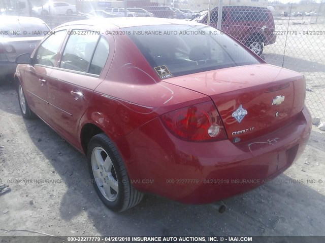 1G1AF5F51A7137758 - 2010 CHEVROLET COBALT 2LT RED photo 3