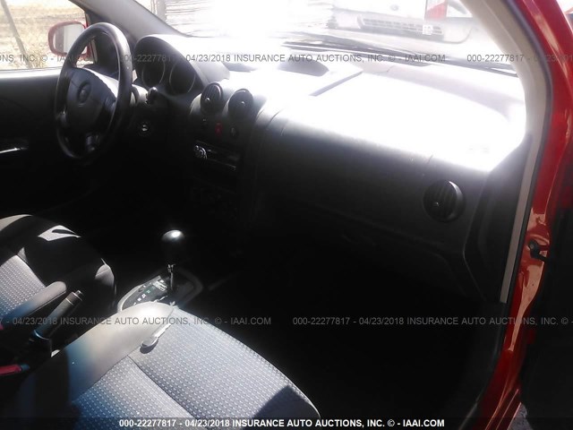 KL1TD56606B525560 - 2006 CHEVROLET AVEO LS 红色 照片 5