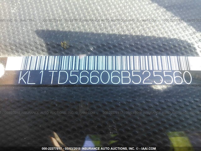 KL1TD56606B525560 - 2006 CHEVROLET AVEO LS 红色 照片 9