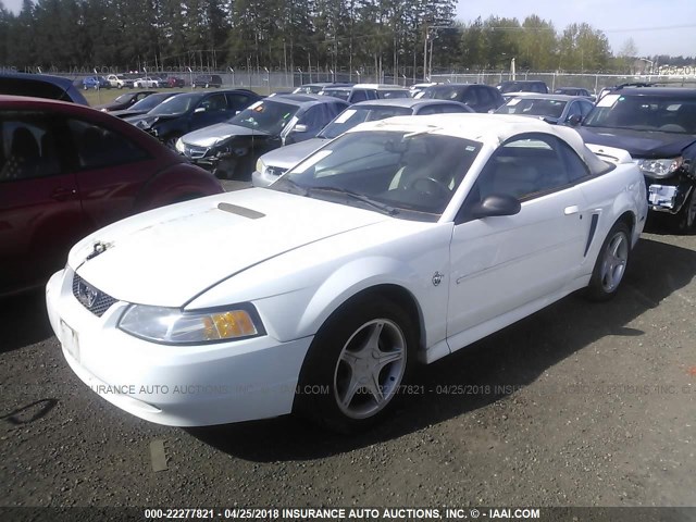 1FAFP45X0XF190169 - 1999 FORD MUSTANG GT WHITE photo 2