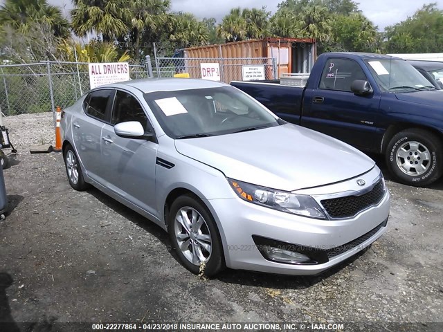 5XXGN4A75DG157644 - 2013 KIA OPTIMA EX SILVER photo 1