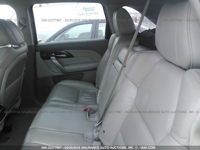 2HNYD2H2XAH520156 - 2010 ACURA MDX GRAY photo 8