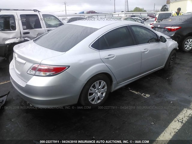 1YVHZ8BH4D5M10023 - 2013 MAZDA 6 SPORT SILVER photo 4