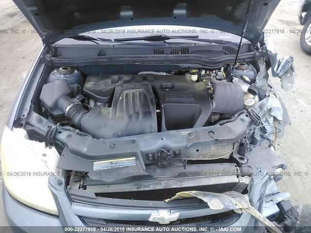 1G1AK55F767722471 - 2006 CHEVROLET COBALT LS BLUE photo 10