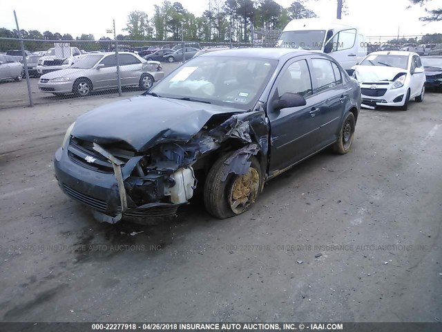 1G1AK55F767722471 - 2006 CHEVROLET COBALT LS BLUE photo 2