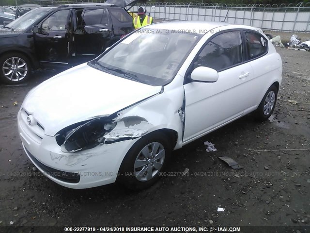 KMHCM3AC3AU170287 - 2010 HYUNDAI Accent BLUE/GS WHITE photo 2