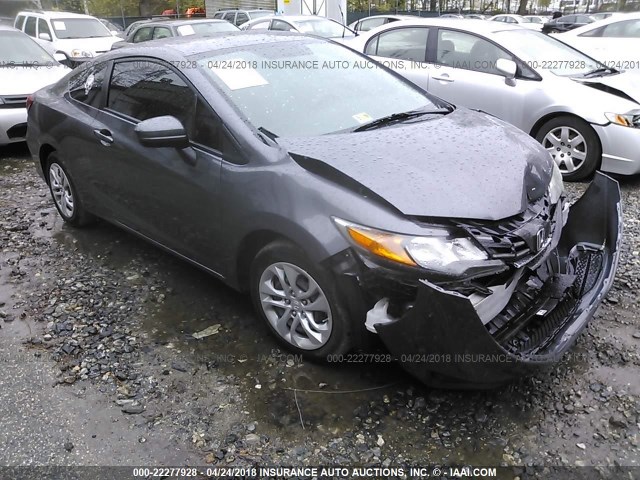 2HGFG3B55EH513393 - 2014 HONDA CIVIC LX ნაცრისფერი ფოტო 1