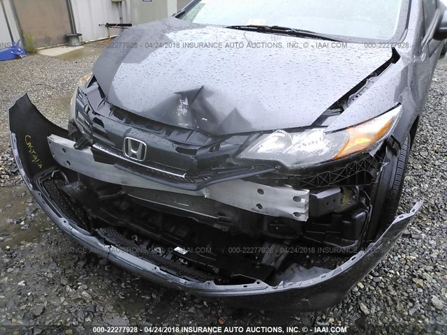 2HGFG3B55EH513393 - 2014 HONDA CIVIC LX ნაცრისფერი ფოტო 6