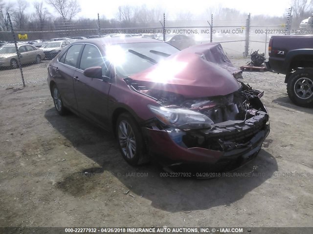 4T1BF1FKXGU610833 - 2016 TOYOTA CAMRY LE/XLE/SE/XSE RED photo 1