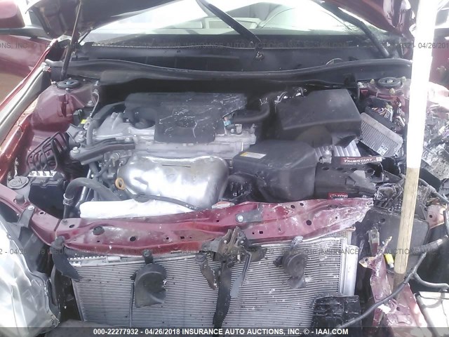 4T1BF1FKXGU610833 - 2016 TOYOTA CAMRY LE/XLE/SE/XSE RED photo 10