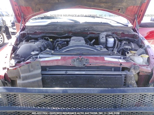 3D7KS28A47G845098 - 2007 DODGE RAM 2500 ST/SLT 红色 照片 10