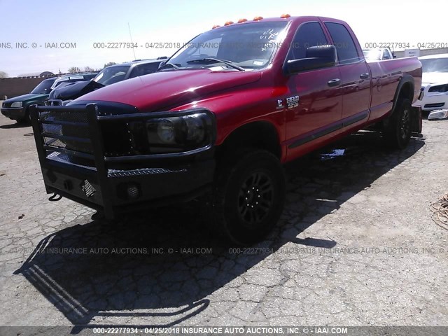 3D7KS28A47G845098 - 2007 DODGE RAM 2500 ST/SLT RED photo 2