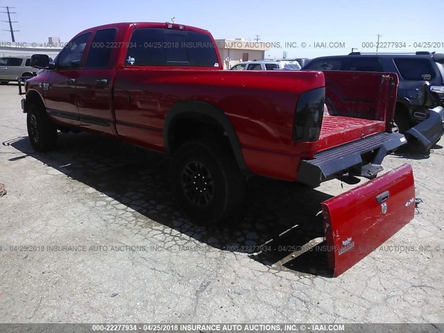 3D7KS28A47G845098 - 2007 DODGE RAM 2500 ST/SLT RED photo 3