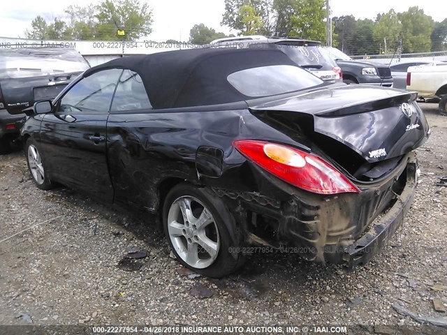 4T1FA38PX5U056226 - 2005 TOYOTA CAMRY SOLARA SE/SLE BLACK photo 3