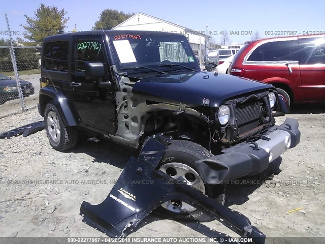 1C4AJWBG5DL561698 - 2013 JEEP WRANGLER SAHARA BLACK photo 1