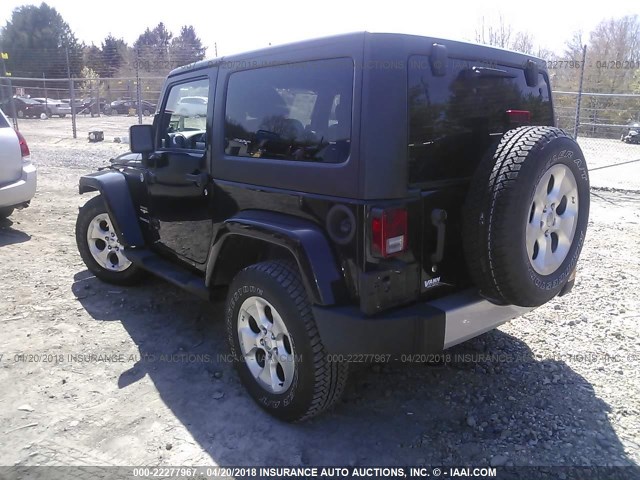 1C4AJWBG5DL561698 - 2013 JEEP WRANGLER SAHARA 黑色 照片 3