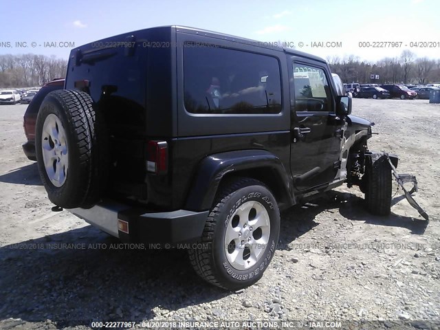 1C4AJWBG5DL561698 - 2013 JEEP WRANGLER SAHARA BLACK photo 4