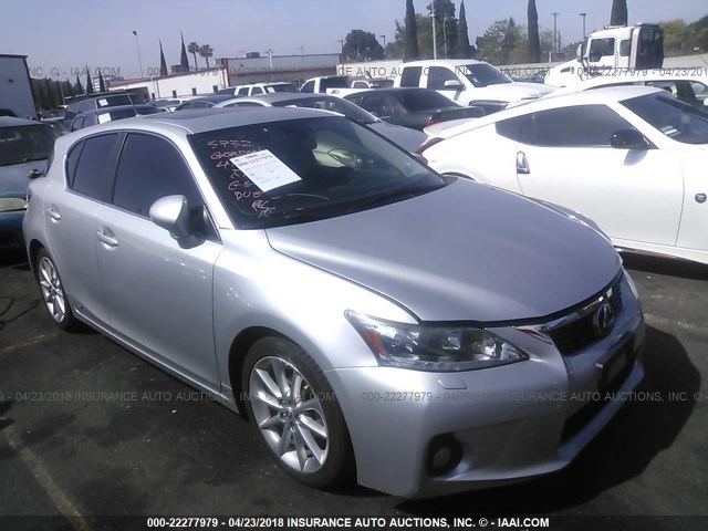 JTHKD5BH0B2030179 - 2011 LEXUS CT 200 SILVER photo 1