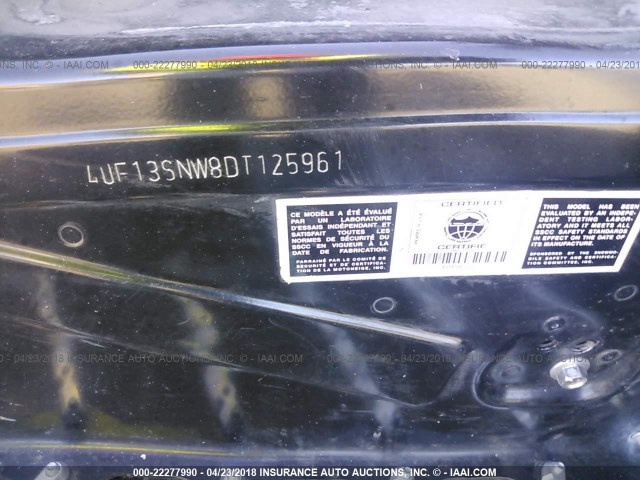 4UF13SNW8DT125961 - 2013 ARCTIC CAT SNOWPRO 800  BLACK photo 9