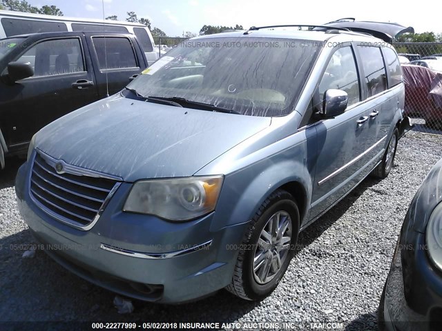 2A8HR64X08R138425 - 2008 CHRYSLER TOWN & COUNTRY LIMITED GREEN photo 2