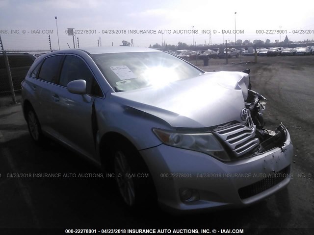 4T3ZE11A99U006006 - 2009 TOYOTA VENZA SILVER photo 1