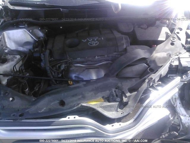 4T3ZE11A99U006006 - 2009 TOYOTA VENZA SILVER photo 10