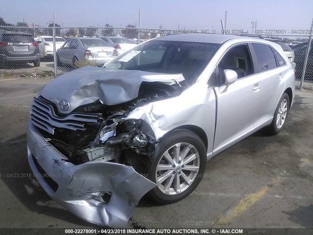 4T3ZE11A99U006006 - 2009 TOYOTA VENZA SILVER photo 2