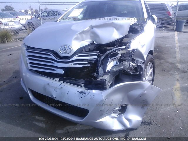 4T3ZE11A99U006006 - 2009 TOYOTA VENZA SILVER photo 6