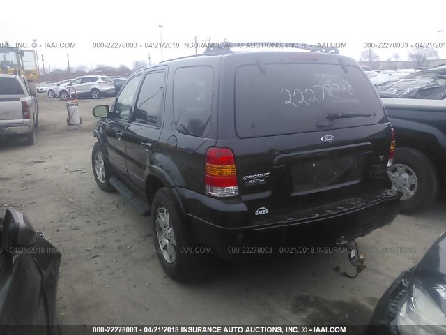 1FMCU94195KD15847 - 2005 FORD ESCAPE LIMITED BLACK photo 3