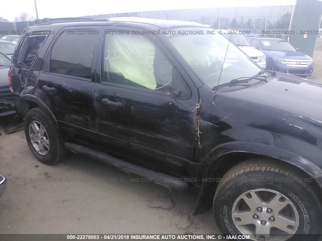 1FMCU94195KD15847 - 2005 FORD ESCAPE LIMITED BLACK photo 6