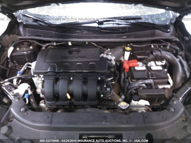 3N1AB7AP7HL686168 - 2017 NISSAN SENTRA S/SV/SR/SL შავი ფოტო 10