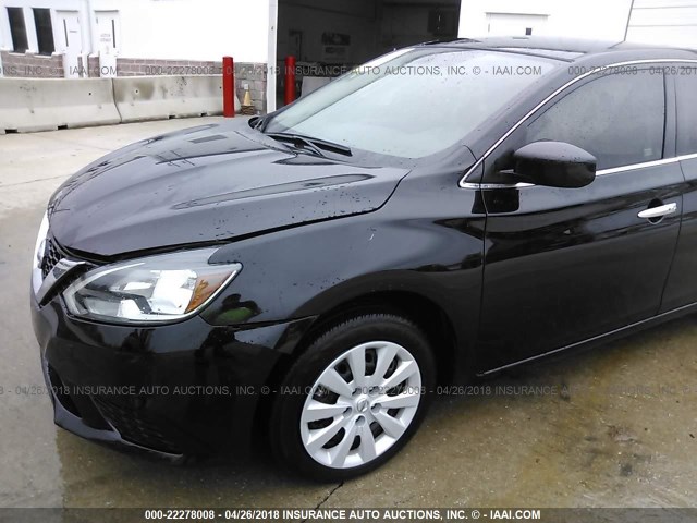 3N1AB7AP7HL686168 - 2017 NISSAN SENTRA S/SV/SR/SL შავი ფოტო 6