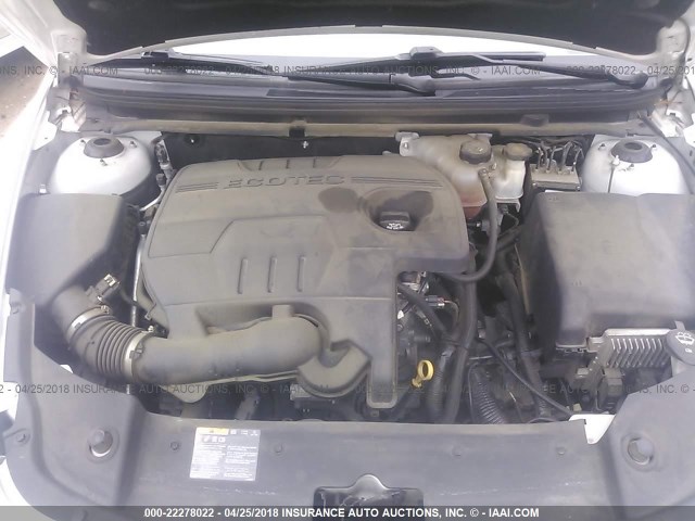 1G1ZA5EU9CF392032 - 2012 CHEVROLET MALIBU LS WHITE photo 10