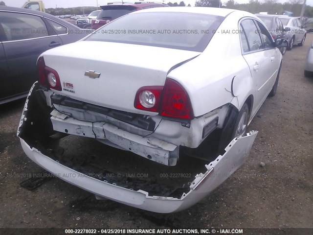 1G1ZA5EU9CF392032 - 2012 CHEVROLET MALIBU LS WHITE photo 6
