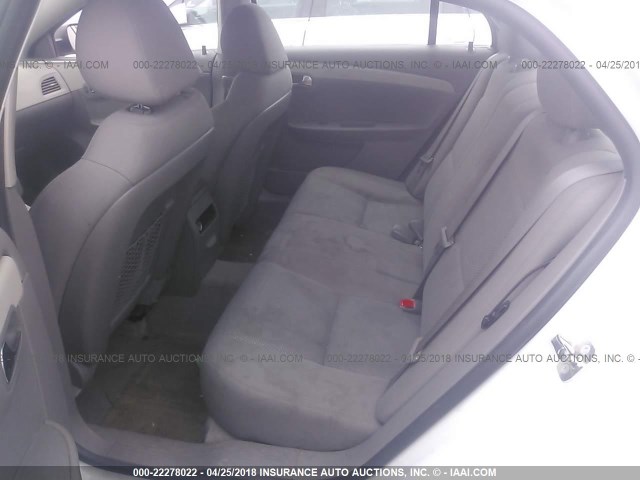 1G1ZA5EU9CF392032 - 2012 CHEVROLET MALIBU LS WHITE photo 8