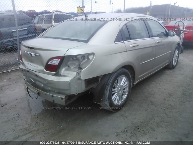 1C3LC56KX7N533632 - 2007 CHRYSLER SEBRING TOURING GOLD photo 4