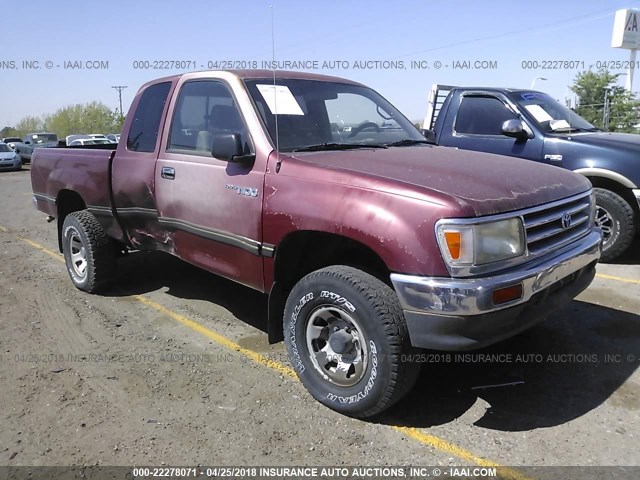 JT4UN22D5T0019470 - 1996 TOYOTA T100 XTRACAB RED photo 1