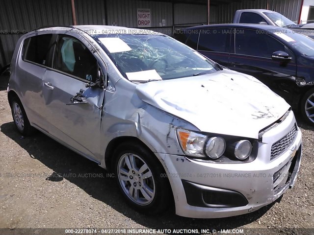 1G1JA6SH2C4124204 - 2012 CHEVROLET SONIC LS SILVER photo 1