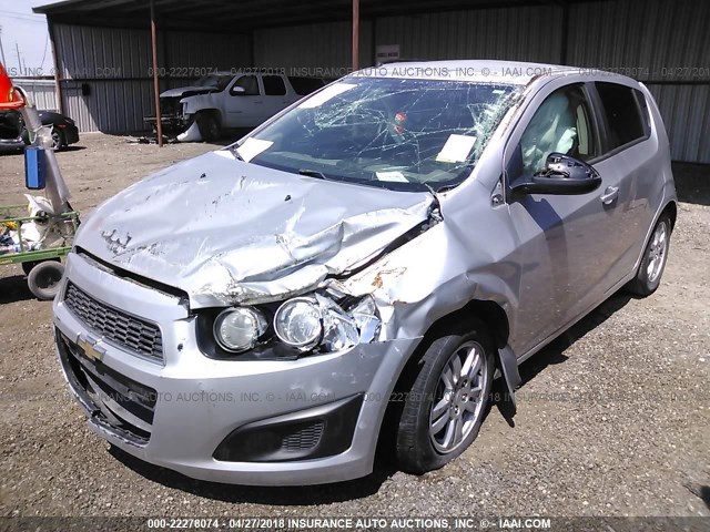 1G1JA6SH2C4124204 - 2012 CHEVROLET SONIC LS SILVER photo 2